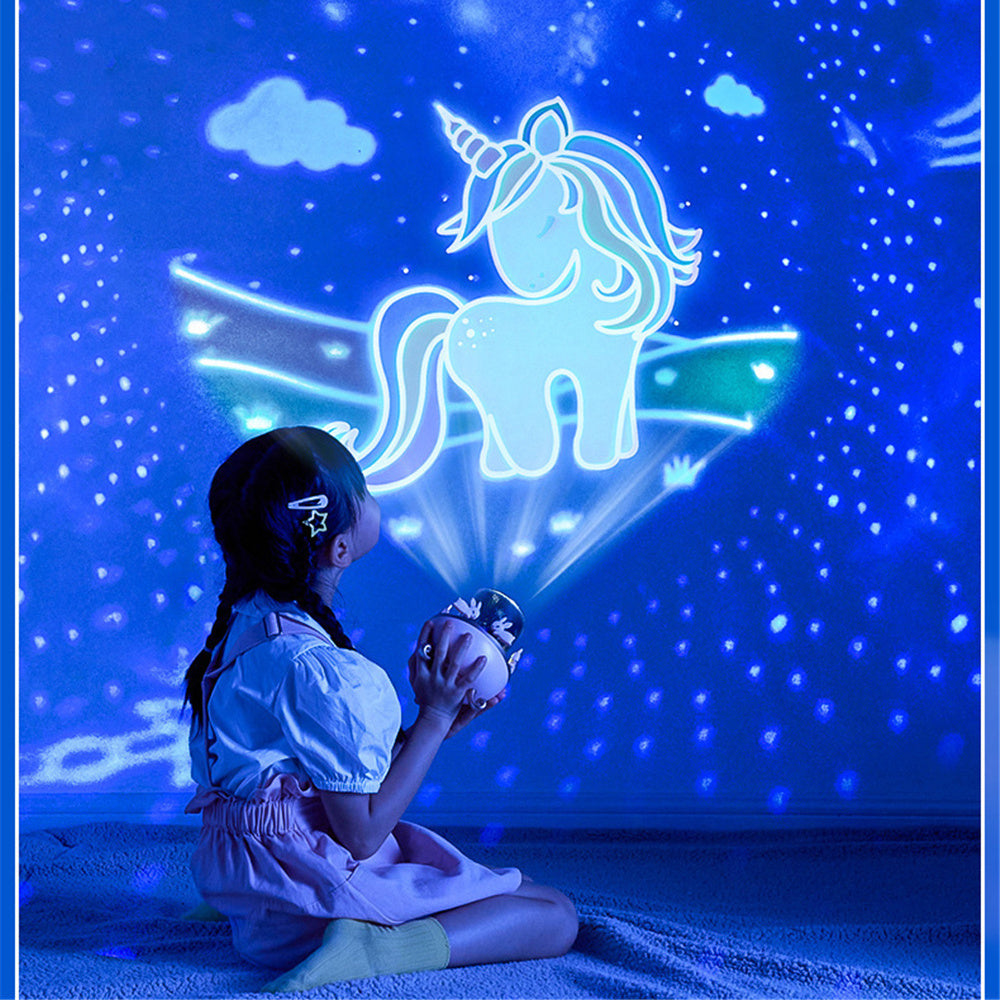 Lampe de Nuit Projecteur pour Enfants – 12 Films, Rotation 360°, Cadeau Anniversaire ou Noël
