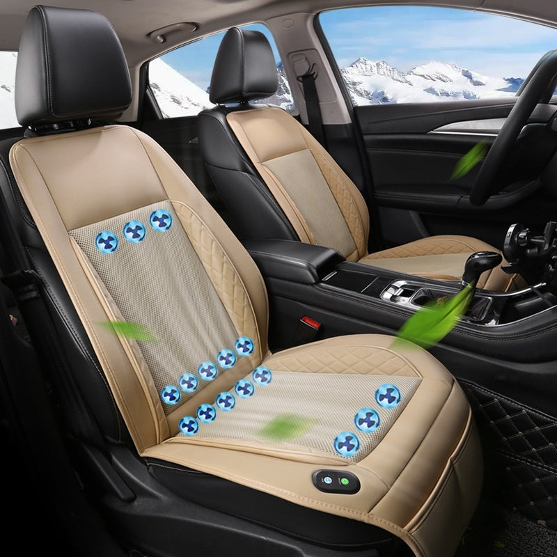 Coussin Ventilé Réfrigérant pour Voiture avec Ventilateur Intégré