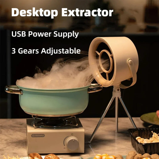 Hotte de Cuisine Portable  – Mini Extracteur de Fumée USB pour Bureau & Barbecue