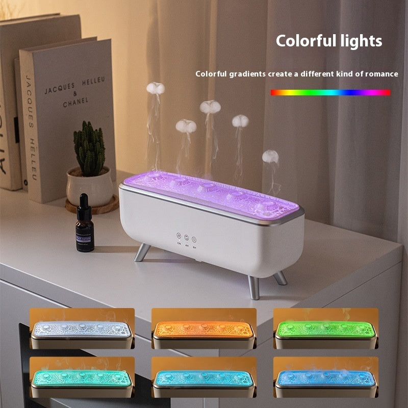 Diffuseur Ultrasonique Jellyfish – Anneaux de Fumée, Lumières Dynamiques & Capteur Sonore