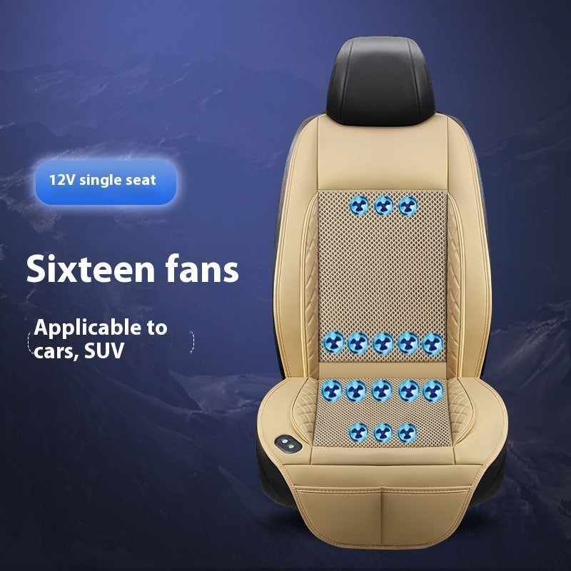 Coussin Ventilé Réfrigérant pour Voiture avec Ventilateur Intégré