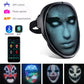 Masque Lumineux LED Multicolore – Effet Visage Changeant pour Soirées & Halloween